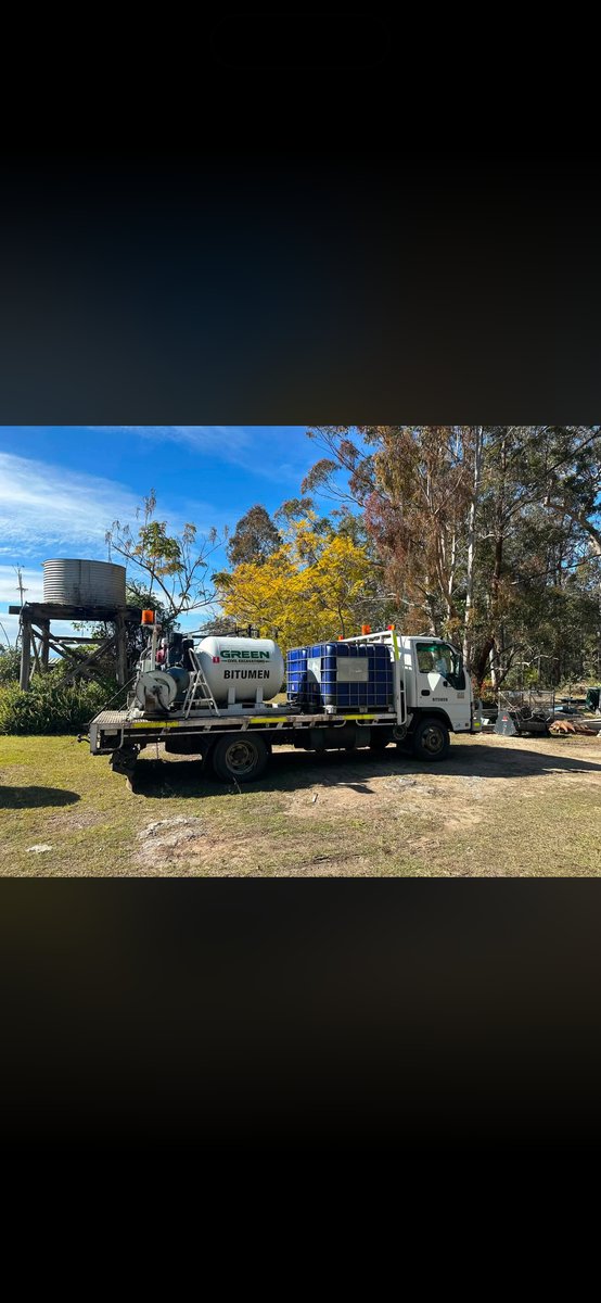 Green Civil Excavations bitumen sealing truck
